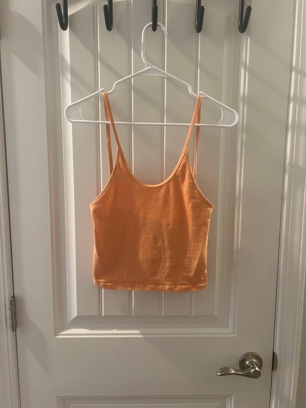 American Eagle Outfitters Orange Spaghetti Strap Crop Cami